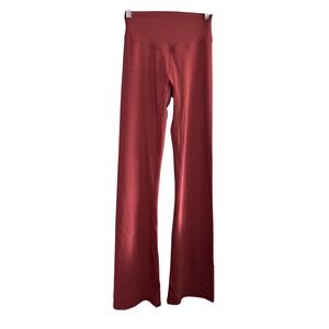 Balance Athletica High Rise Flare Yoga Pants Terracotta Red XS S Leggings